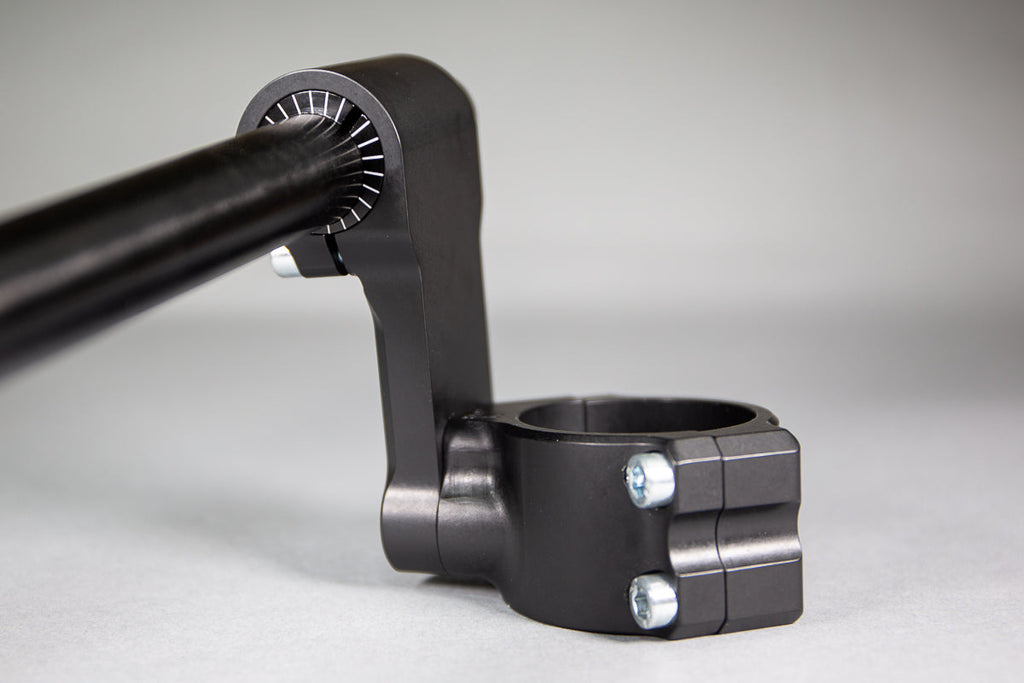 Woodcraft 75mm Rise Front Mount Adjustable Angle Clipon Risers (with standard 7/8" bars)