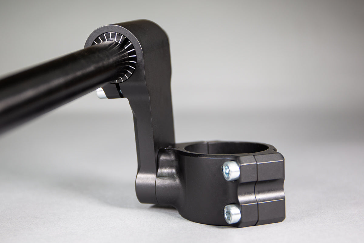 Woodcraft 75mm Rise Front Mount Adjustable Angle Clipon Risers (with standard 7/8" bars)