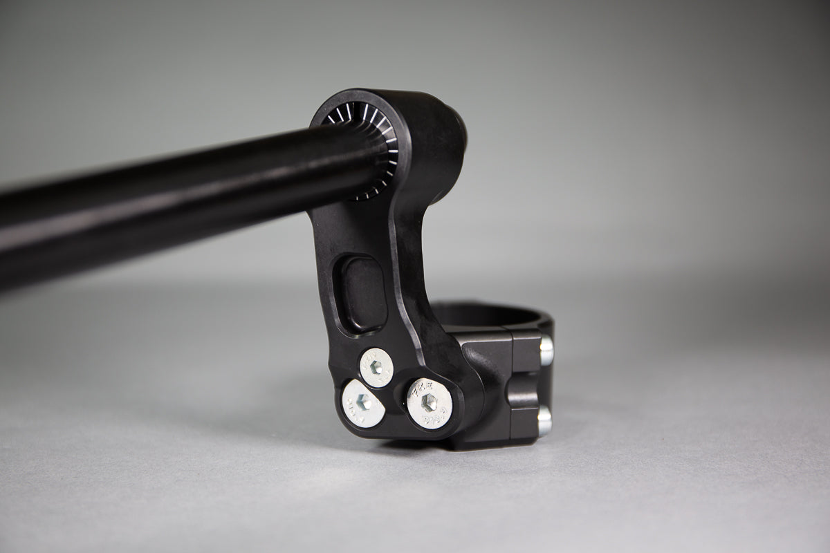 Woodcraft 12-7741-78BS1 Suzuki SV650, SV650X 75mm Side Mount Adjustable Angle Clipon Risers