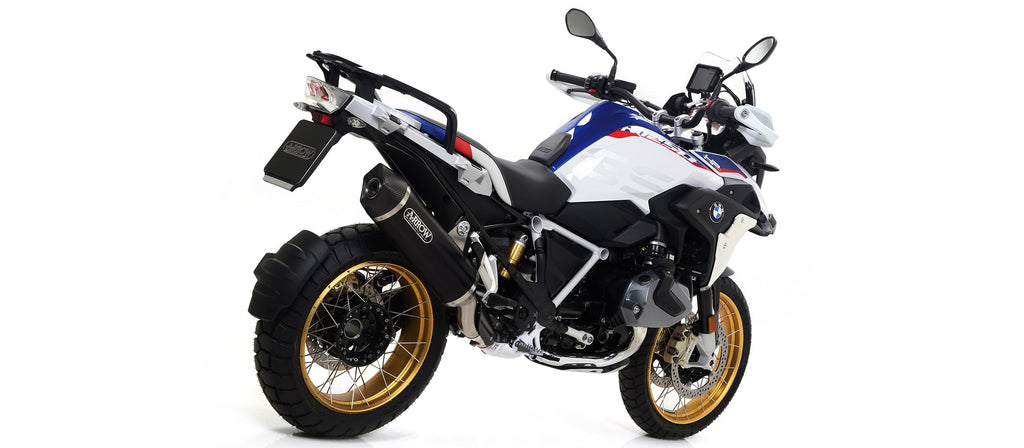 Arrow Maxi Race-Tech Aluminium "Dark" Slip On with Carbon End Cap - BMW R1200GS/R1250GS