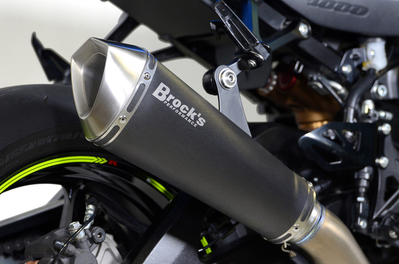 Brock's Performance Predator Full System - Ti Front Section w/ Electro-Black Muffler GSX-R1000/R (17-25)