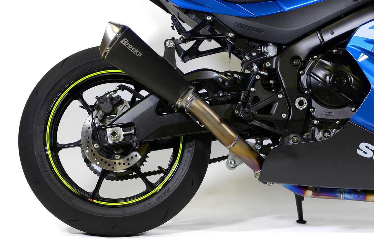 Brock's Performance Predator Full System - Ti Front Section w/ Electro-Black Muffler GSX-R1000/R (17-25)