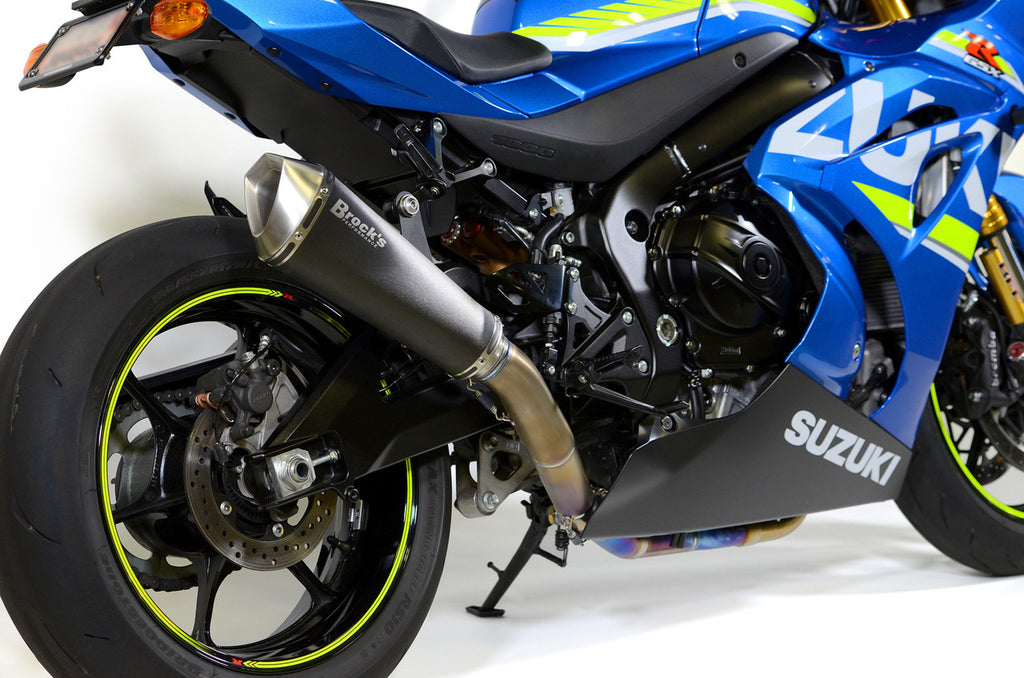 Brock's Performance Predator Full System - Ti Front Section w/ Electro-Black Muffler GSX-R1000/R (17-25)