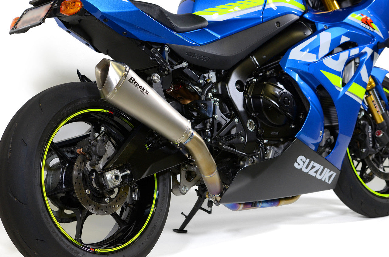 Brock's Performance Predator Full System - Ti Front Section w/ Titanium Muffler GSX-R1000/R (17-25)