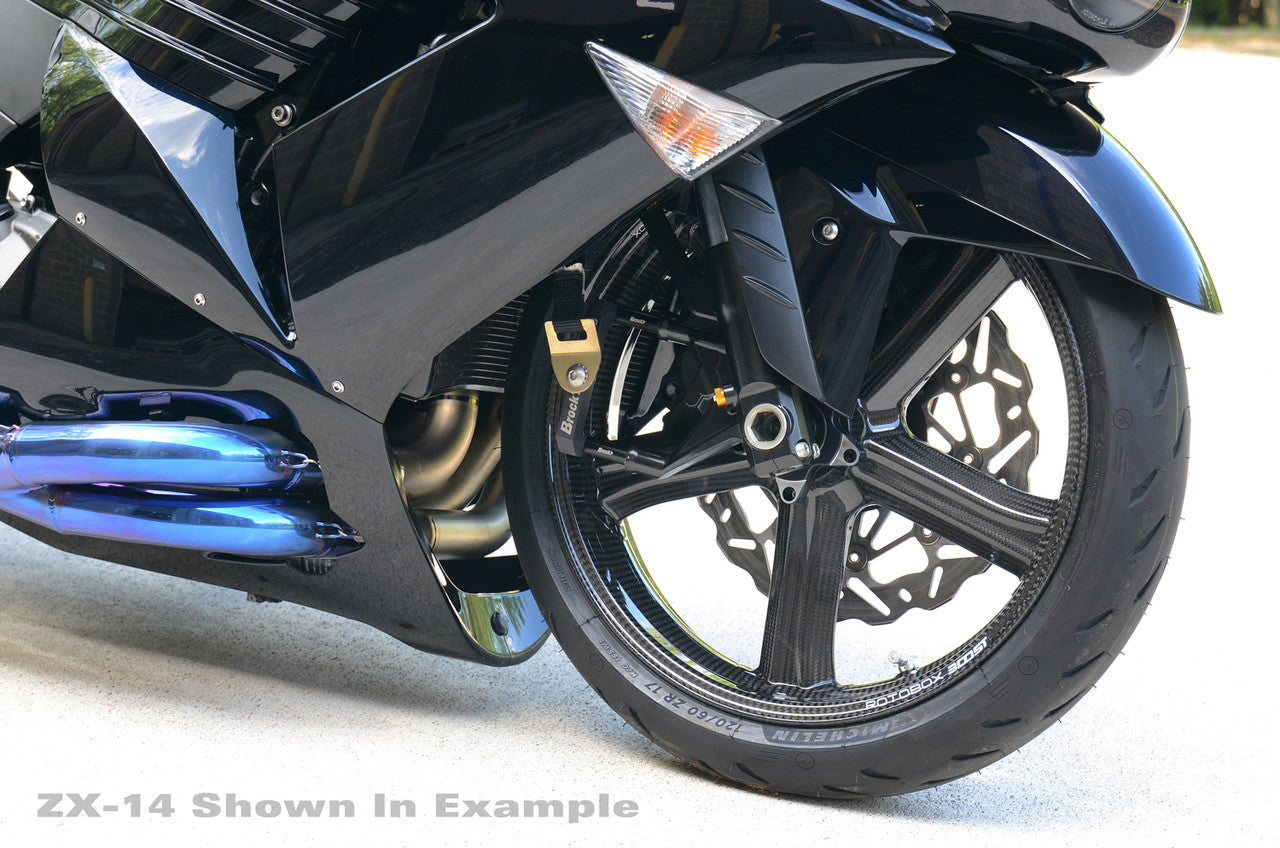 Brock's Performance Brake Caliper Delete Spacer Set ZX-14/R (06-17) / ZX-10R (11-15) / Z900RS (18-22) / Hayabusa (13-26) / GSX-R1000 (09-16)