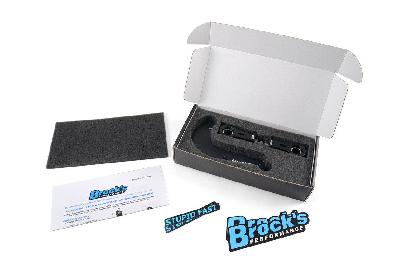 Brock's Performance Window Link Kit Adjustable ZX-10R (16-20)