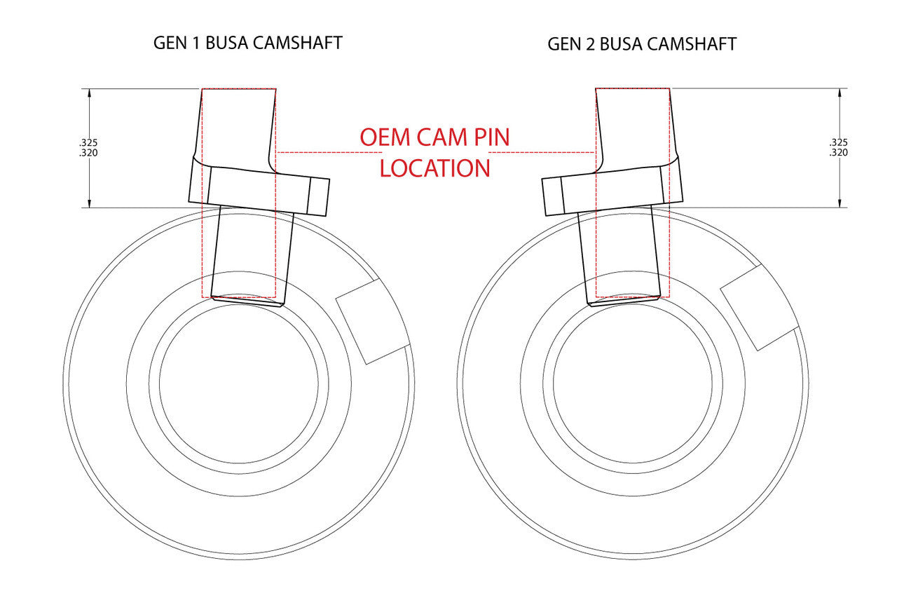 Brock's Performance Offset Cam Pin Suzuki Hayabusa (08-20)