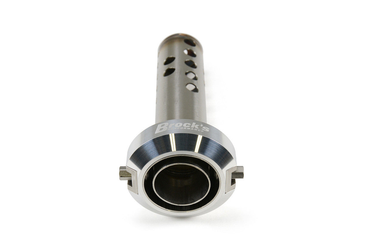 Brock's Performance Noise Suppressor Polished Fits 2 Inch Outlet (For Slash Cut)
