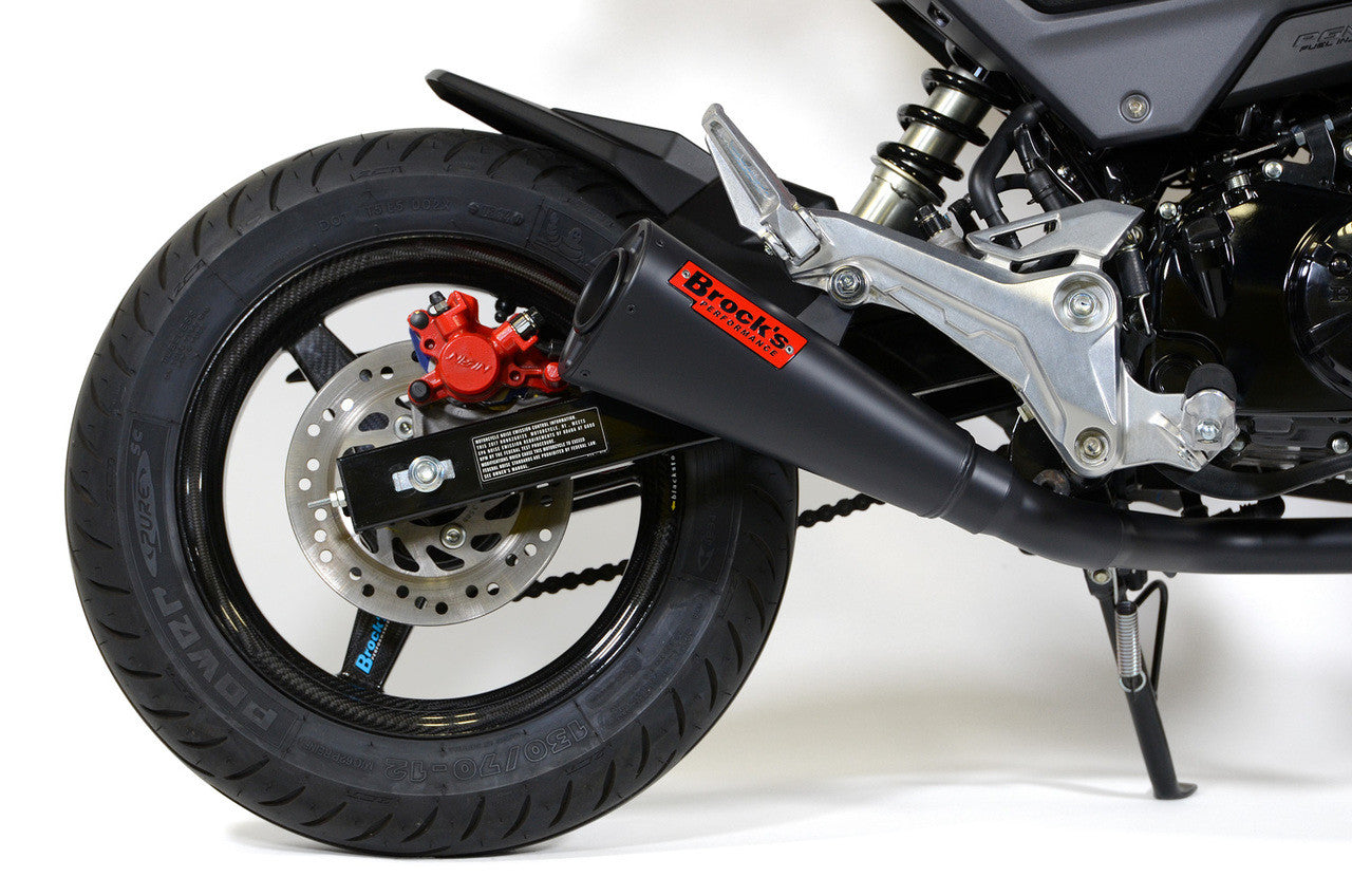 Brock's Performance Alien Head 2 Full System Black Cerakote® 12" Muffler Grom (17-20) / MSX125 (16-20)