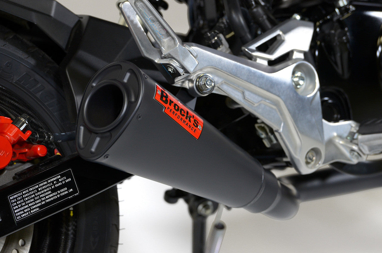 Brock's Performance Alien Head 2 Full System Black Cerakote® 12" Muffler Grom (17-20) / MSX125 (16-20)