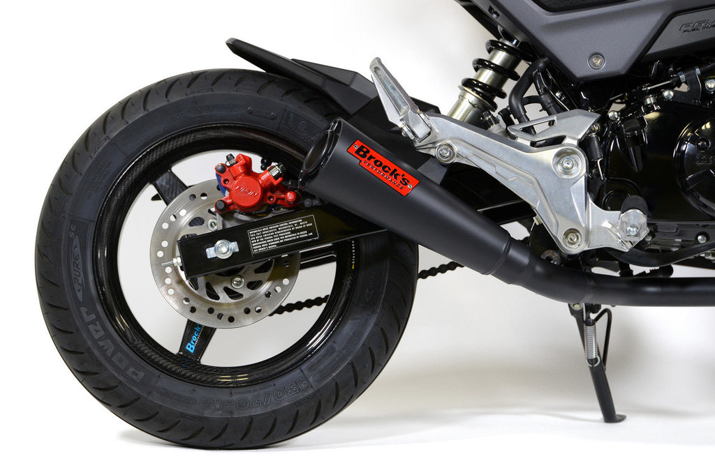 Brock's Performance ShortMeg 2 Full System Black Cerakote® 12" Muffler Grom (17-20) / MSX125 (16-20)