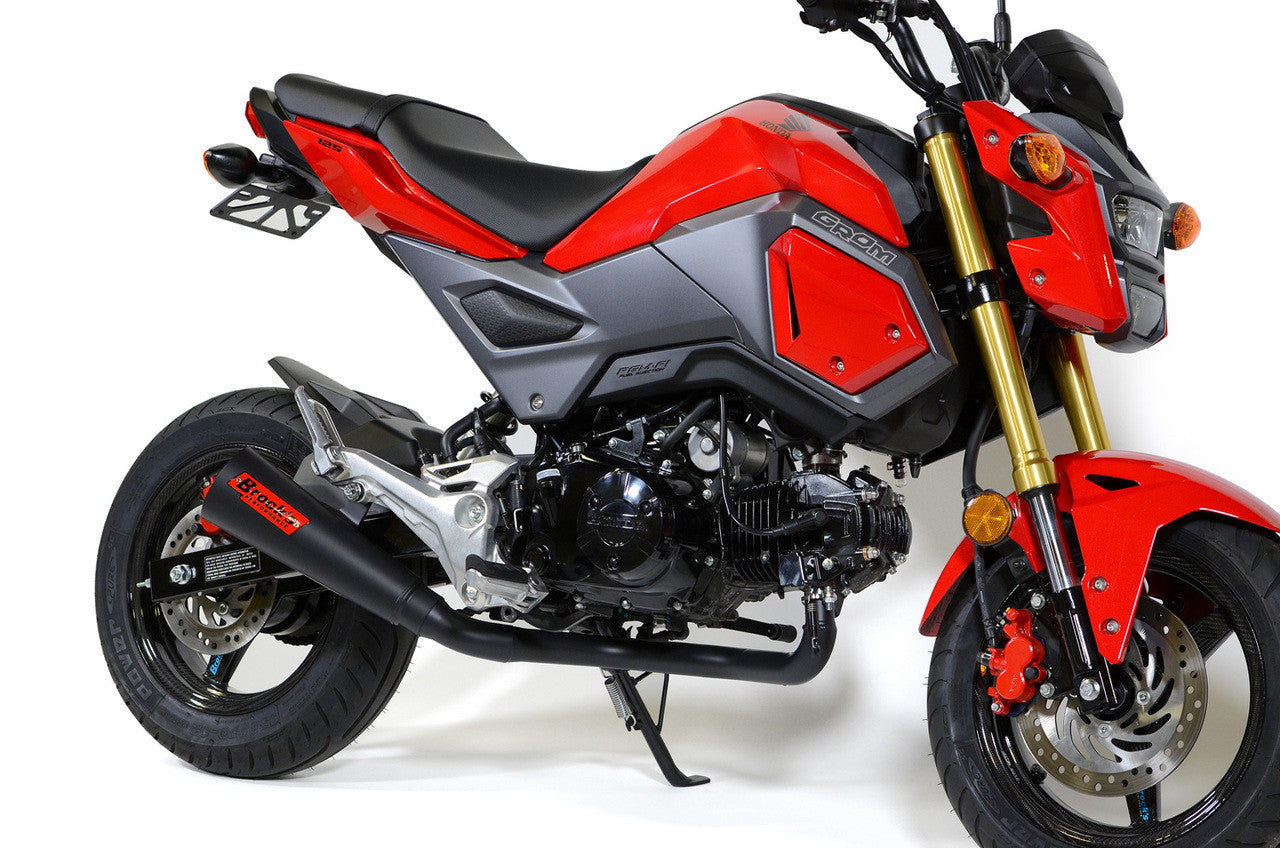 Brock's Performance ShortMeg 2 Full System Black Cerakote® 12" Muffler Grom (17-20) / MSX125 (16-20)