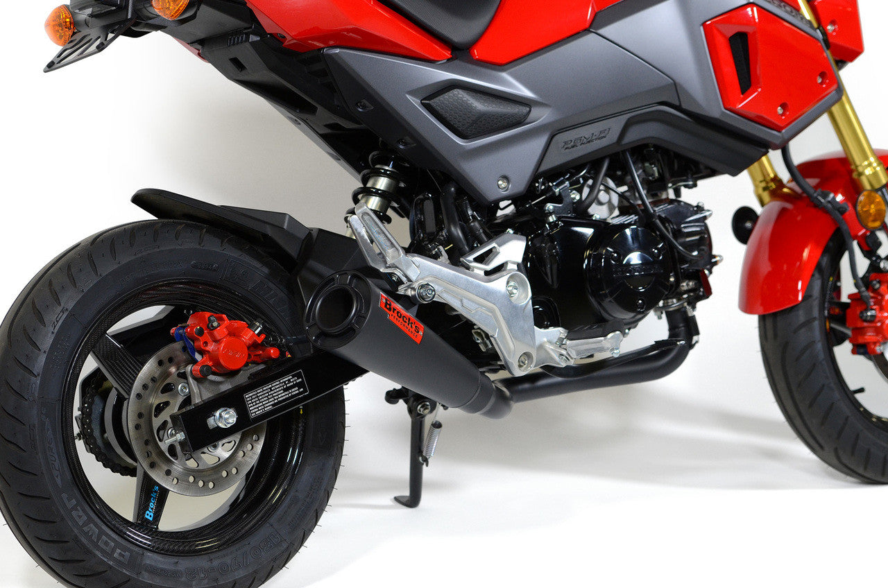 Brock's Performance ShortMeg 2 Full System Black Cerakote® 12" Muffler Grom (17-20) / MSX125 (16-20)
