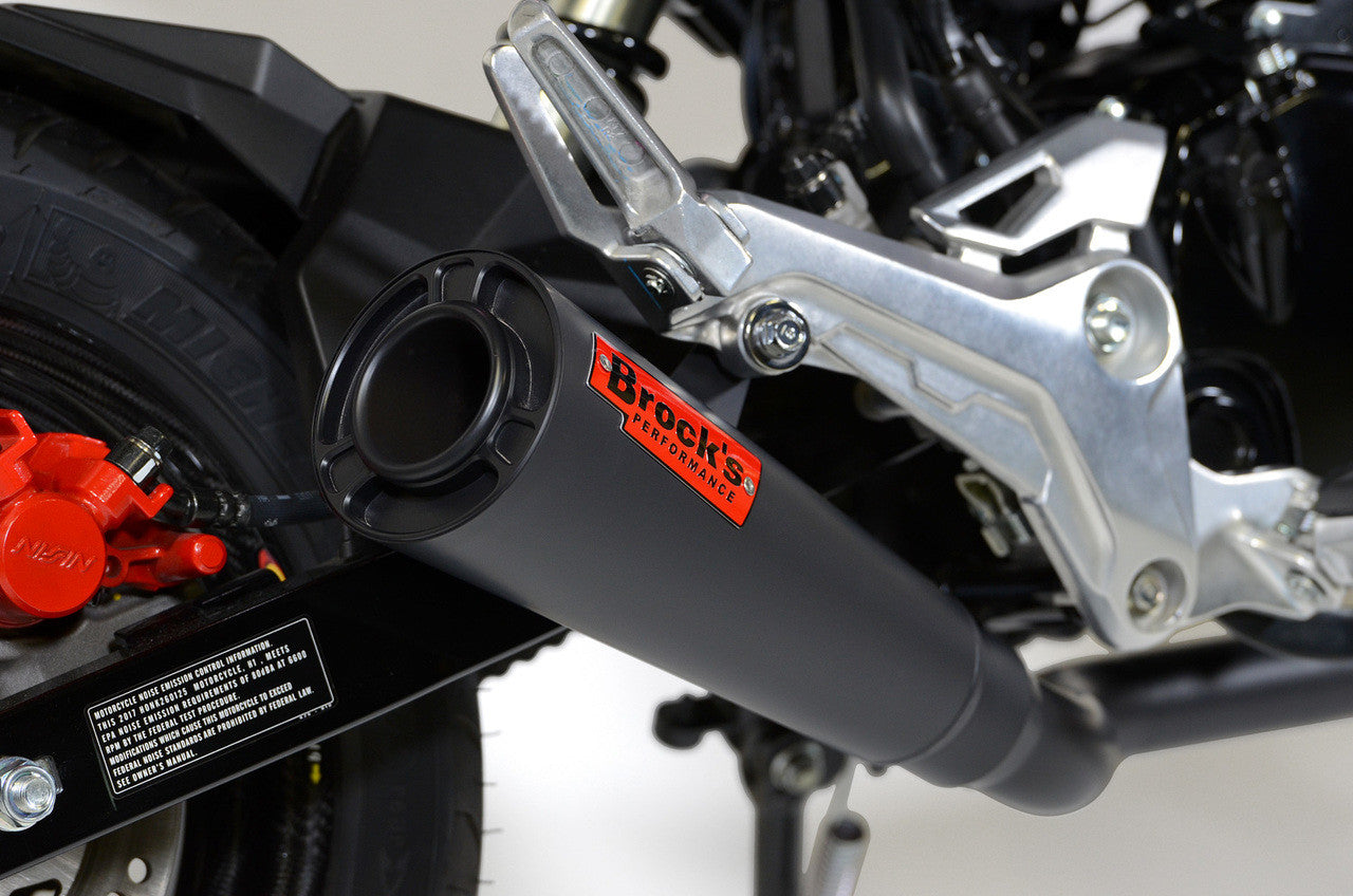 Brock's Performance ShortMeg 2 Full System Black Cerakote® 12" Muffler Grom (17-20) / MSX125 (16-20)