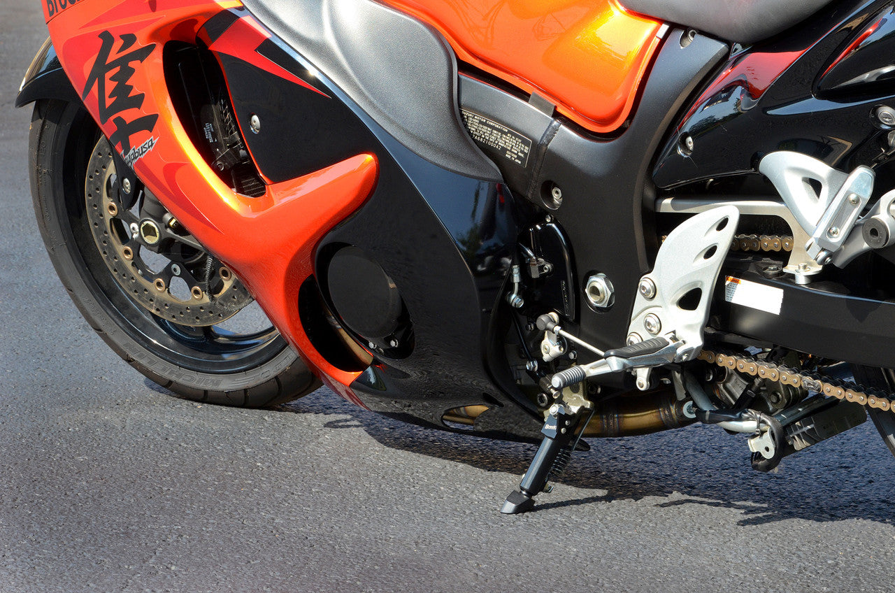 Brock's Performance Billet Adjustable BrockSTAND Black Track Style Suzuki Hayabusa (99-26)