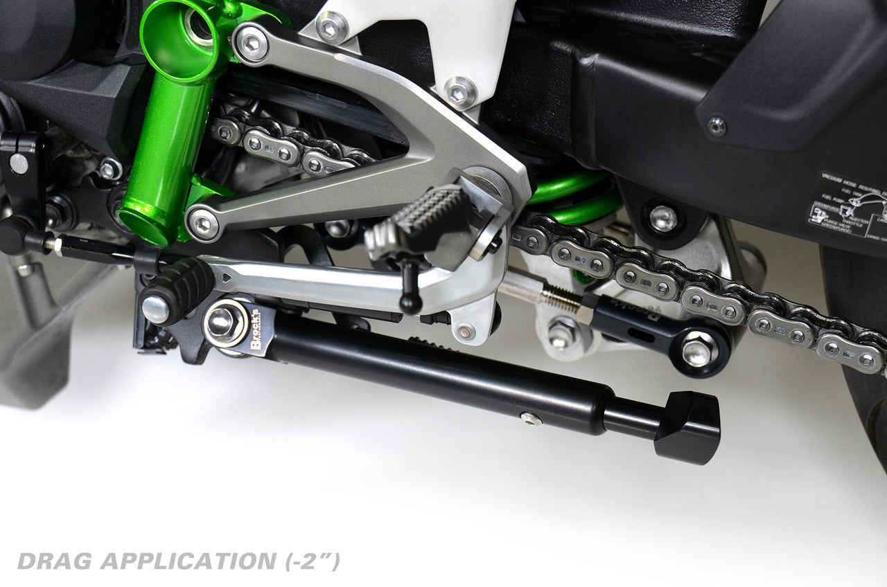 Brock's Performance Billet Adjustable BrockSTAND Black Track Style Ninja H2/R (15-26)
