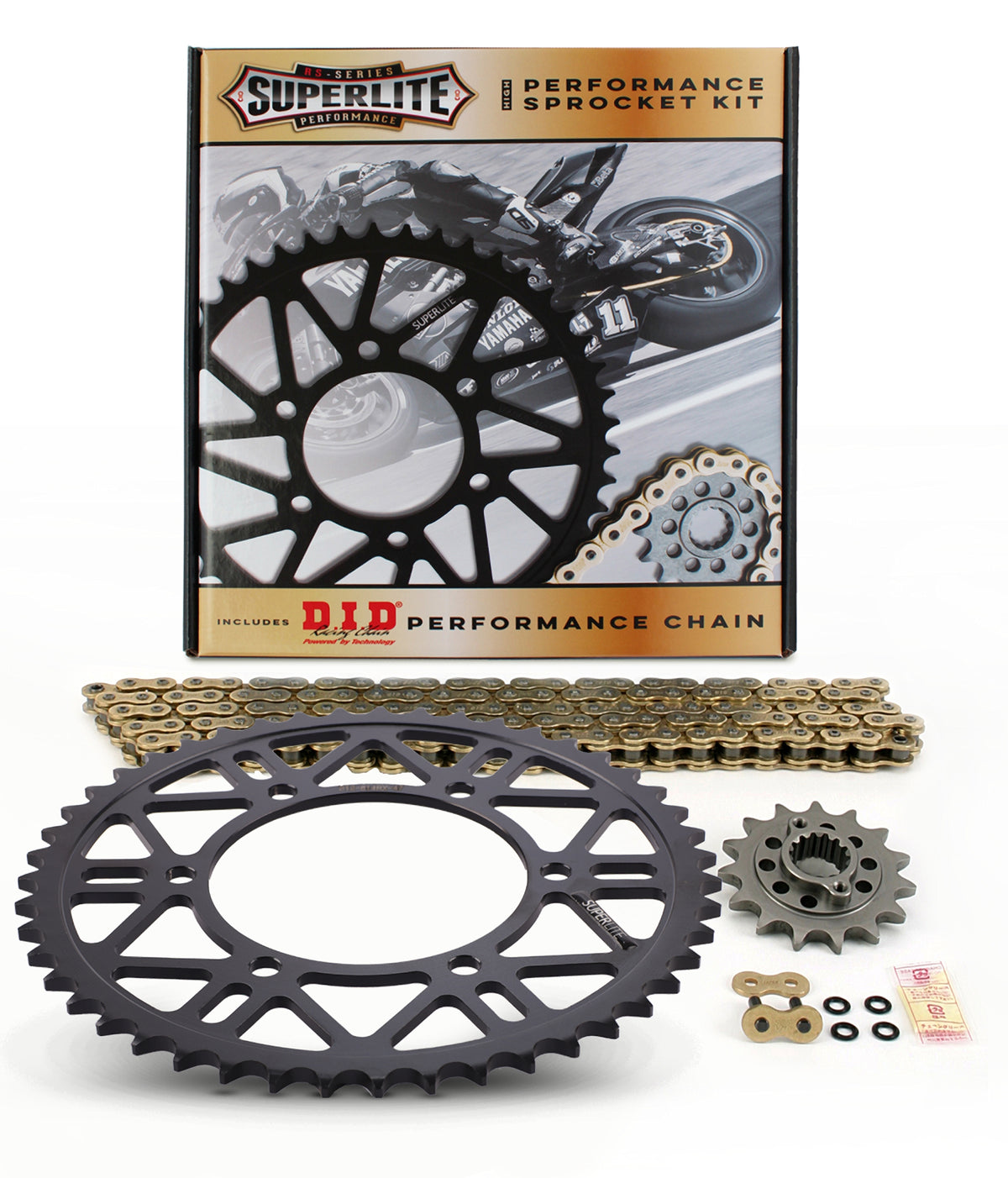 Superlite Ducati 620 Monster (5 Speed) '02-04 Steel 520 Chain Chain & Sprocket Kit