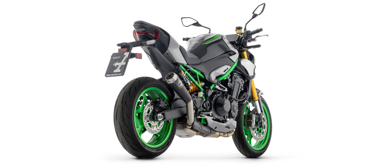 Arrow Pro-Race Nichrom "Dark" Slip On - Kawasaki Z900