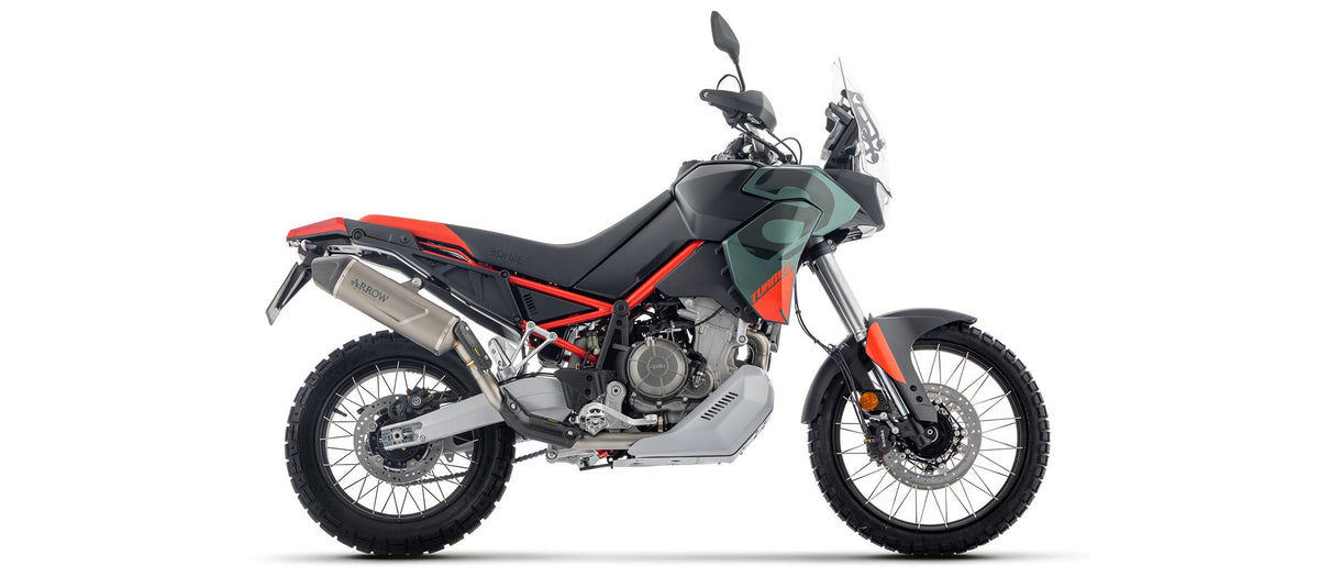 Arrow Indy Race EVO Titanium Slip On with Carbon End Cap - Aprilia Tuareg 660/Tuareg 660 Rally