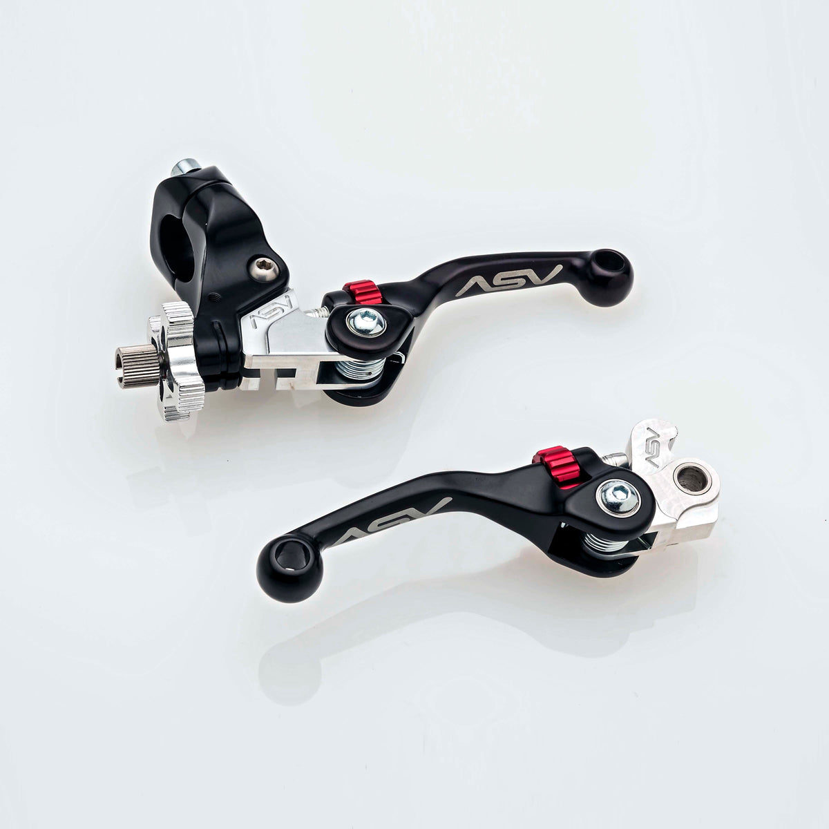 ASV F4 Series Clutch and Brake Lever Pair Pack w/ Hot Start Perch (For Yamaha) # BCF40106YSH
