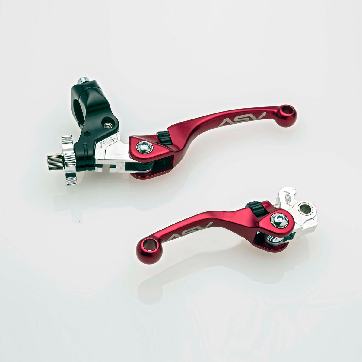 ASV F4 Series Clutch and Brake Lever Pair Pack w/ Hot Start Perch (For Yamaha) # BCF41306YSH