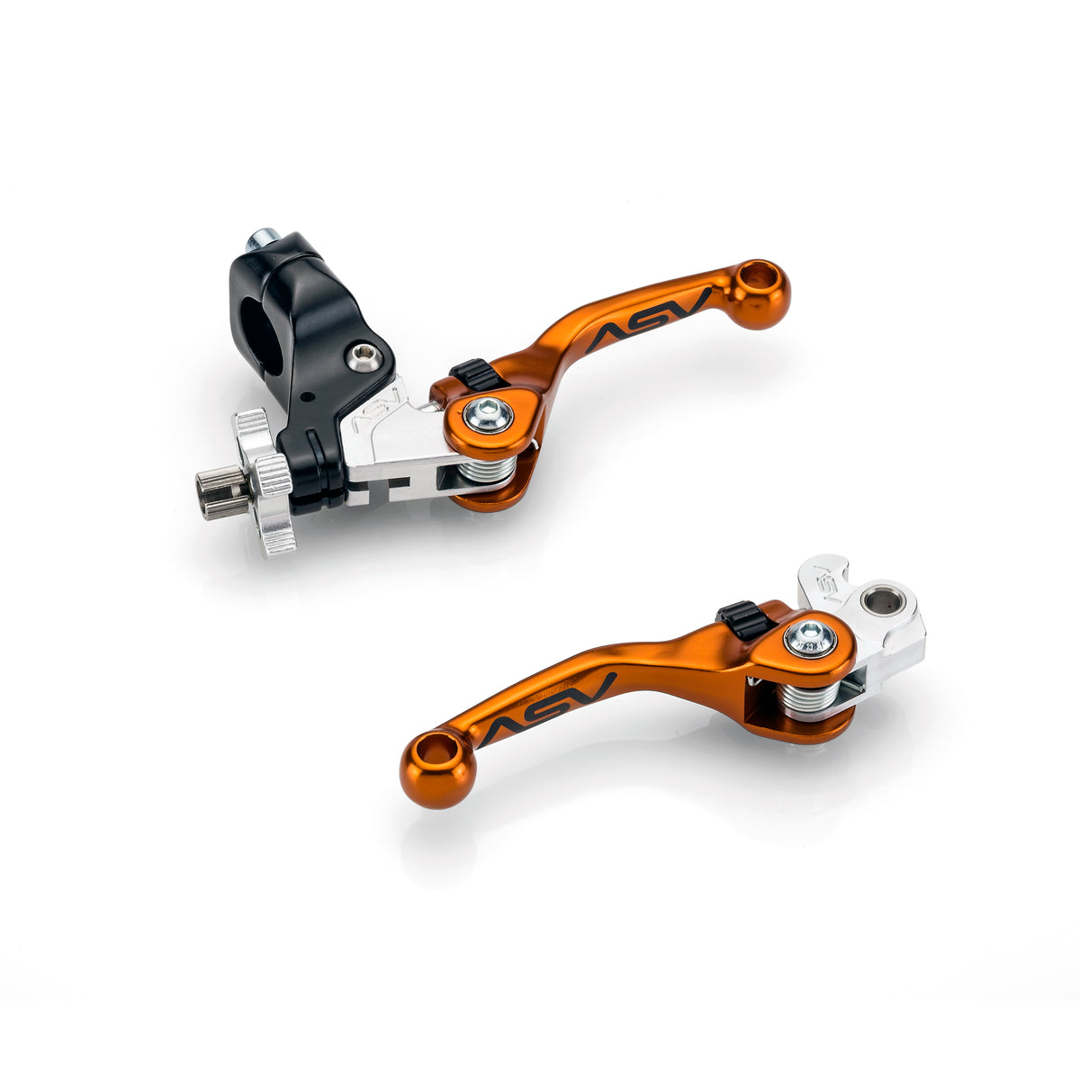 ASV F4 Series Clutch and Brake Lever Pair Pack w/ Hot Start Perch (For Yamaha) # BCF41306YSH
