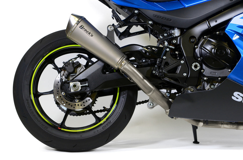 Brock's Performance Predator Full System - Stainless Front Section w/ Titanium Muffler GSX-R1000/R (17-25)