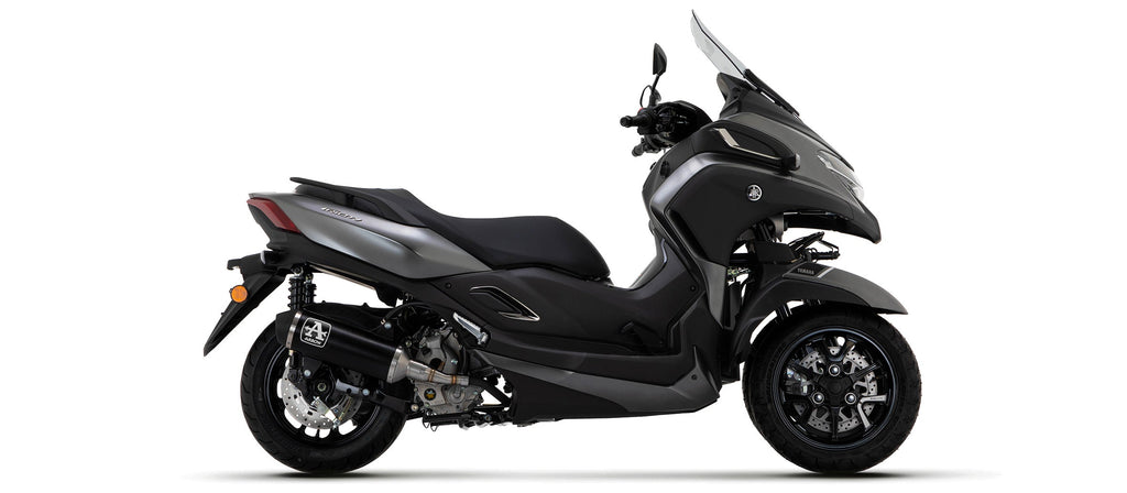 Arrow Urban Aluminium "Dark" Slip On with "Dark" End Cap - Yamaha CZD300 XMAX