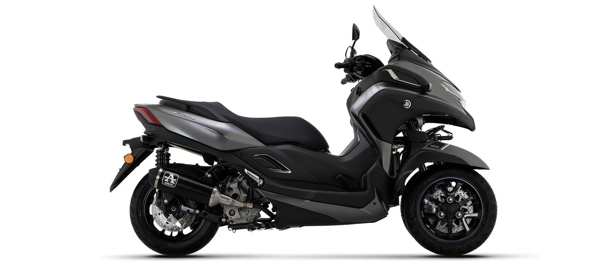 Arrow Urban Aluminium "Dark" Slip On with "Dark" End Cap - Yamaha CZD300 XMAX