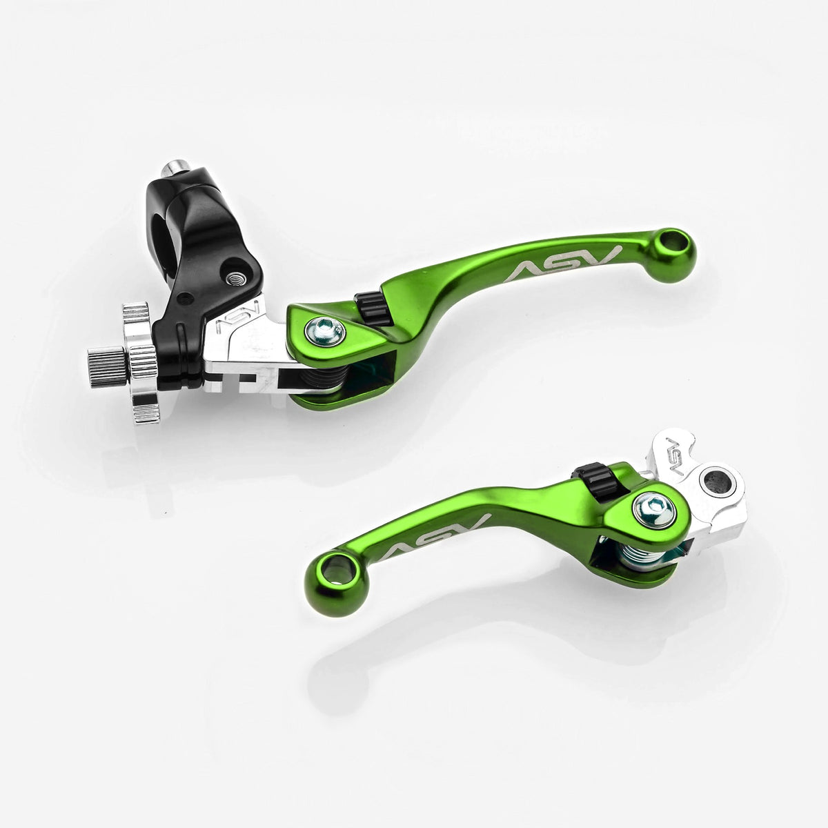 ASV F4 Series Clutch and Brake Lever Pair Pack w/ Hot Start Perch (For Yamaha) # BCF41306YSH
