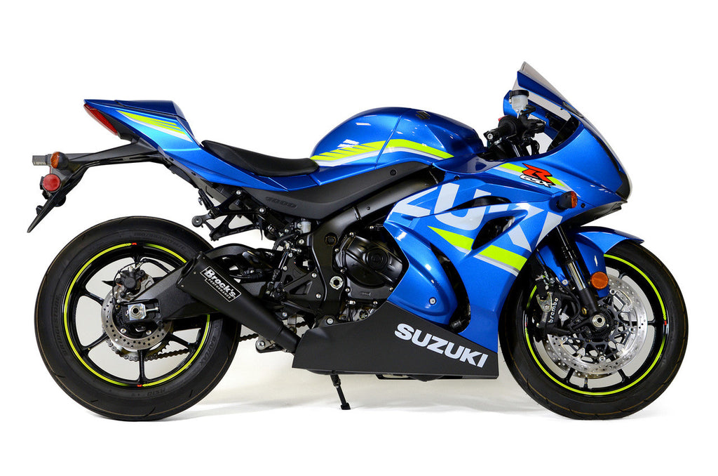 Brock's Performance Alien Head 2 Full System Black 14" Muffler GSX-R1000/R (17-25)