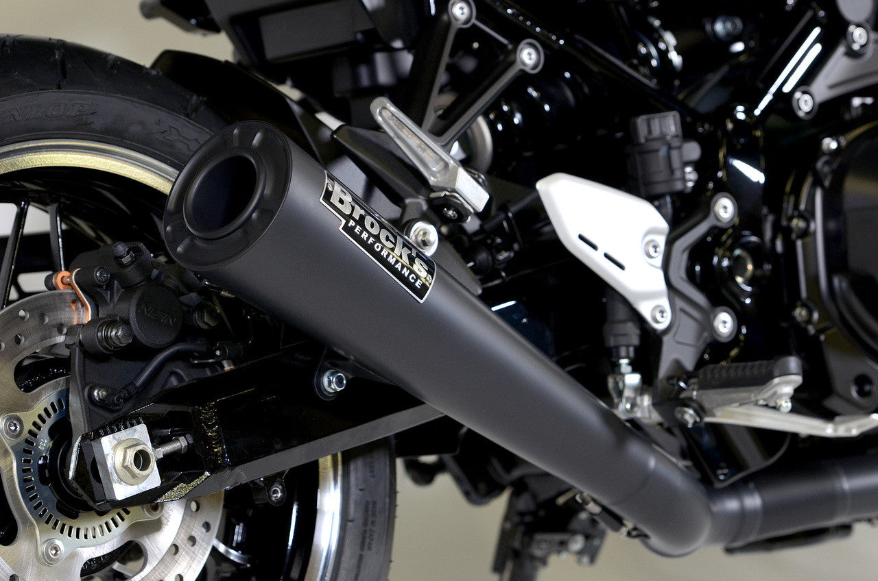 Brock's Performance StreetMeg Full System Black 20" Muffler Kawasaki Z900RS / Cafe (18-25)