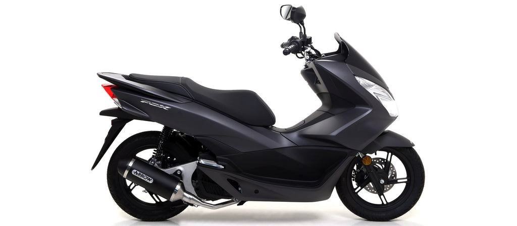 Arrow Urban Aluminium "Dark" Slip On with "Dark" End Cap - Honda PCX150