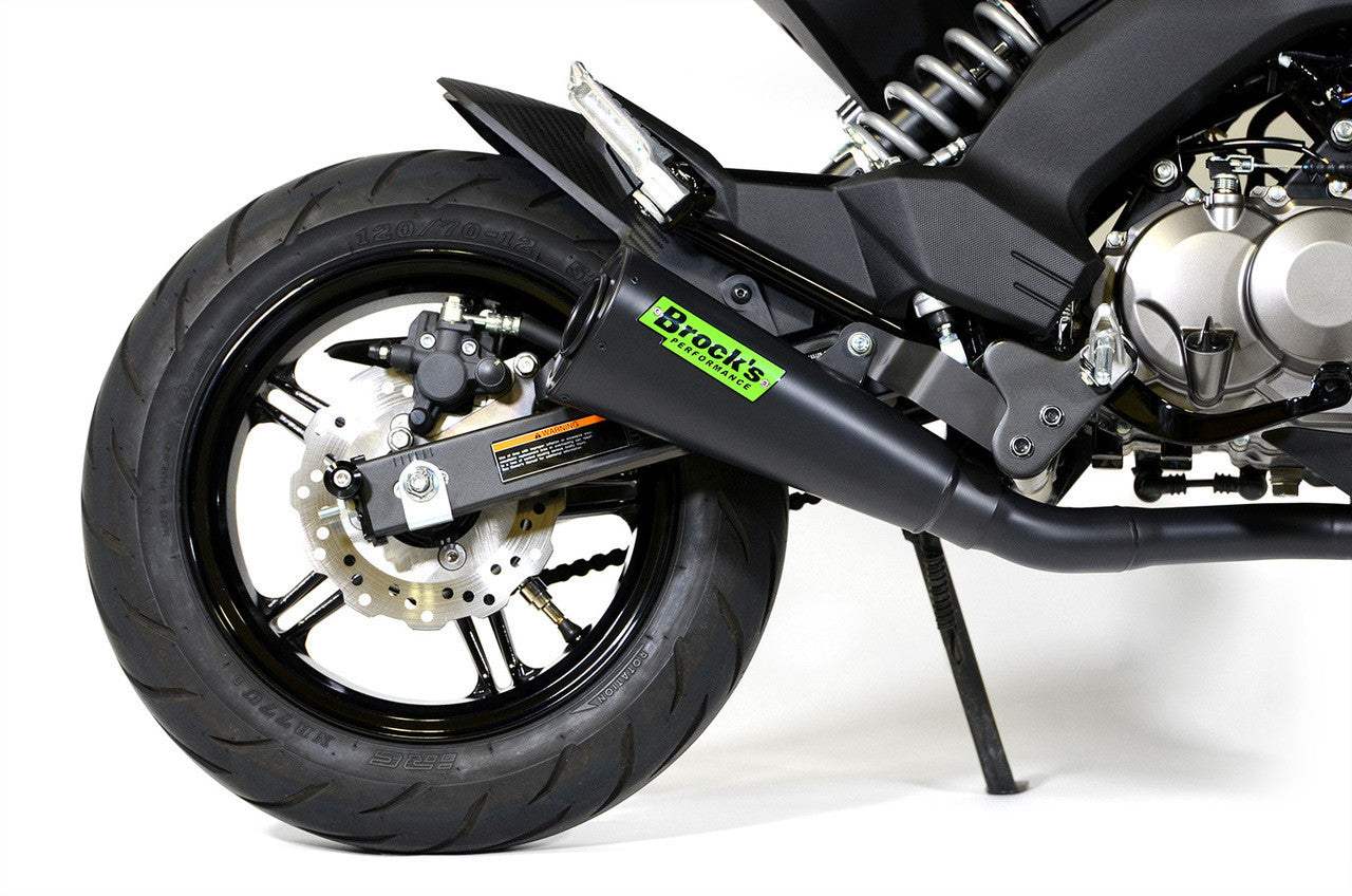 Brock's Performance Alien Head 2 Full System Black Cerakote® 12" Muffler Z125 Pro (17-26)