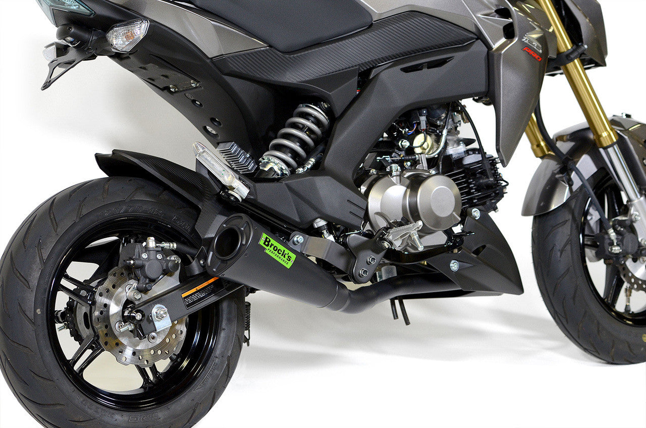 Brock's Performance Alien Head 2 Full System Black Cerakote® 12" Muffler Z125 Pro (17-26)