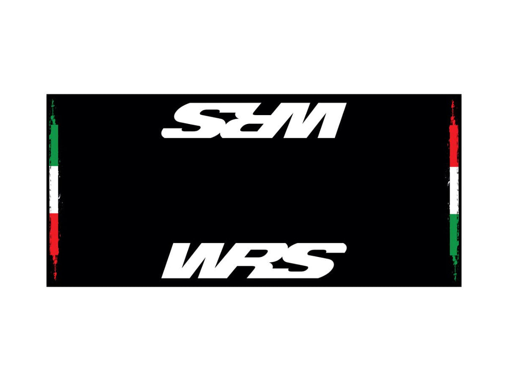 WRS Original WRS Rectangular Motorcycle Carpet With Logo And Italian Flag
