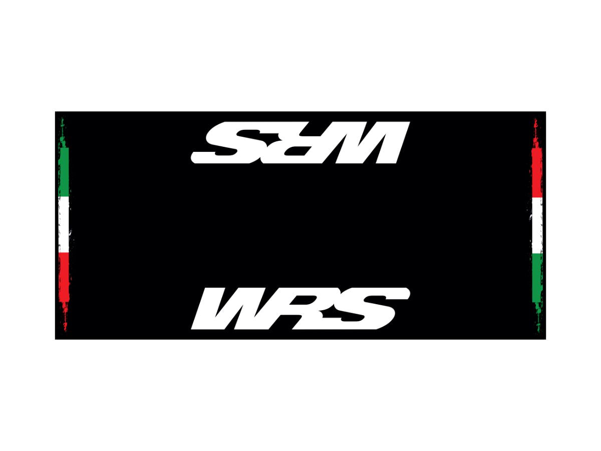 WRS Original WRS Rectangular Motorcycle Carpet With Logo And Italian Flag