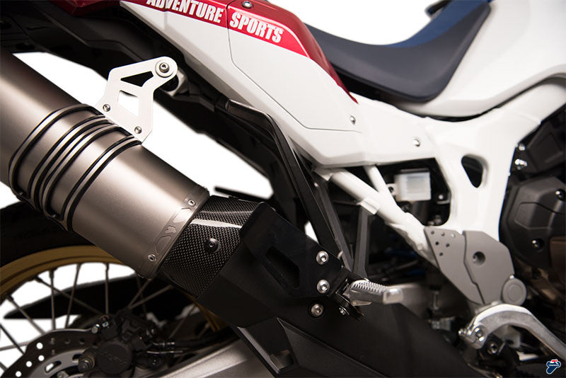 Brock's Performance Termignoni Relevance Stainless Link Pipe w/ Carbon Heat Shield CRF1000L Africa Twin (18-19)