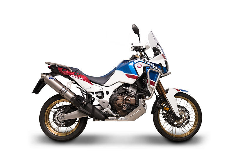 Brock's Performance Termignoni Relevance Stainless Link Pipe w/ Carbon Heat Shield CRF1000L Africa Twin (18-19)