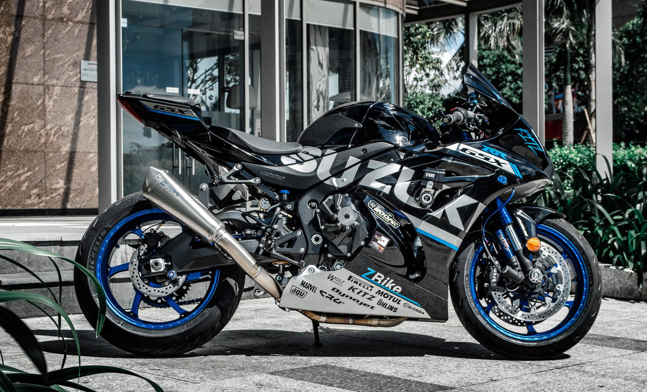 Brock's Performance Predator Full System - Ti Front Section w/ Titanium Muffler GSX-R1000/R (17-25)