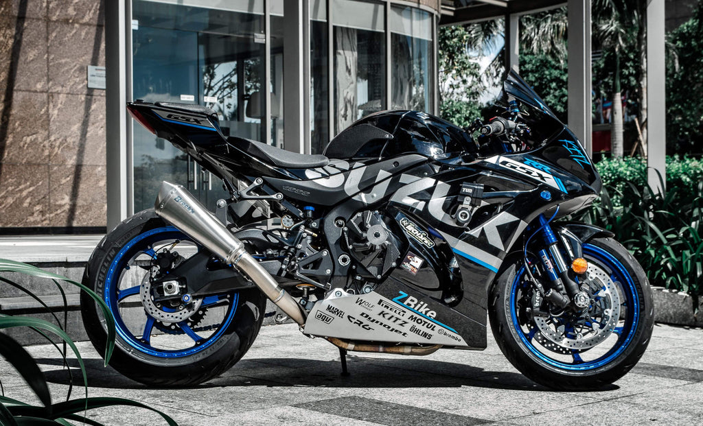 Brock's Performance Predator Full System - Stainless Front Section w/ Titanium Muffler GSX-R1000/R (17-25)