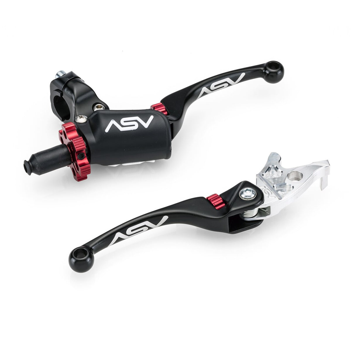 ASV F4 PRO ATV Clutch and Brake Lever Pair Pack w/ Perch # BCF4A506PX
