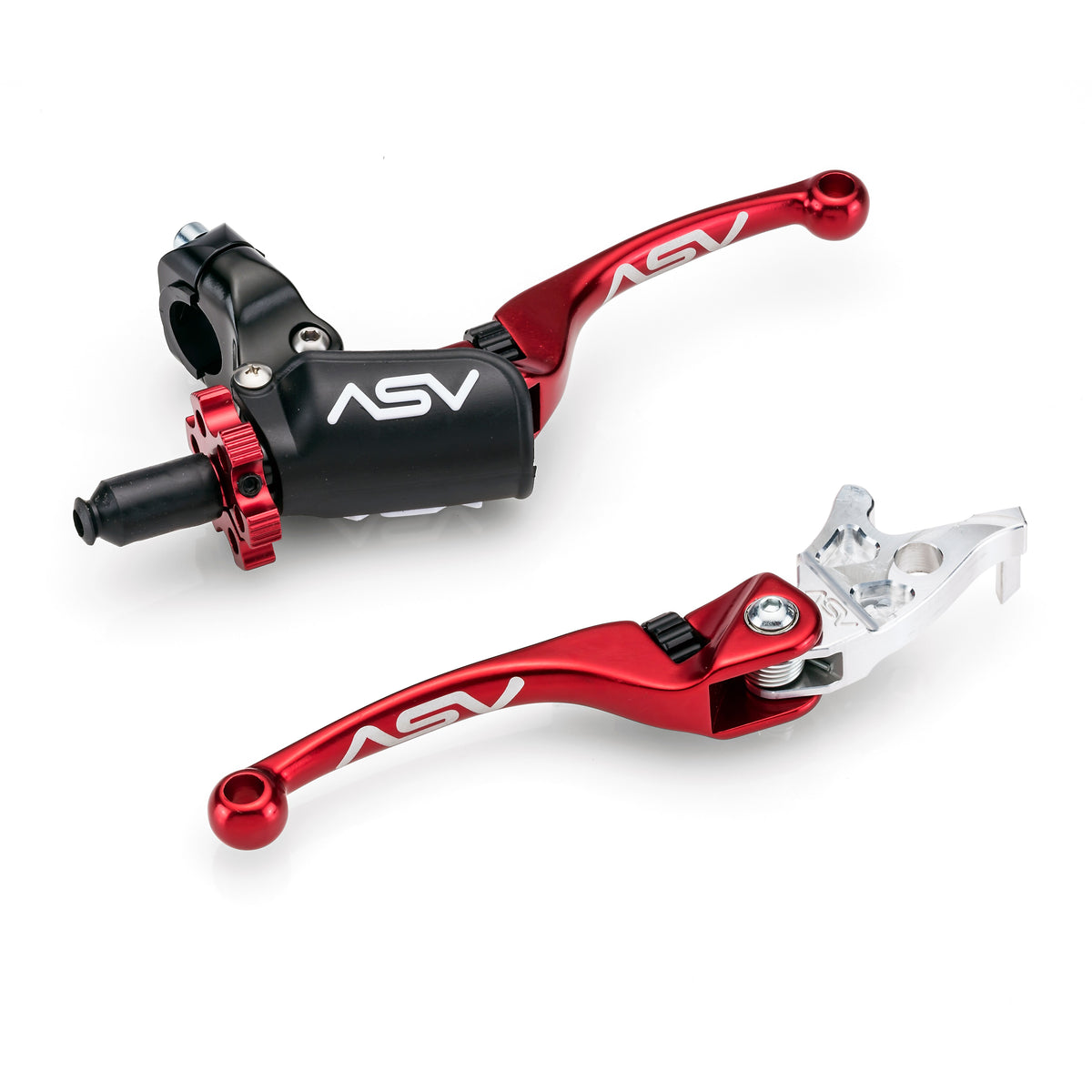 ASV F4 PRO ATV Clutch and Brake Lever Pair Pack w/ Perch # BCF4A506PX