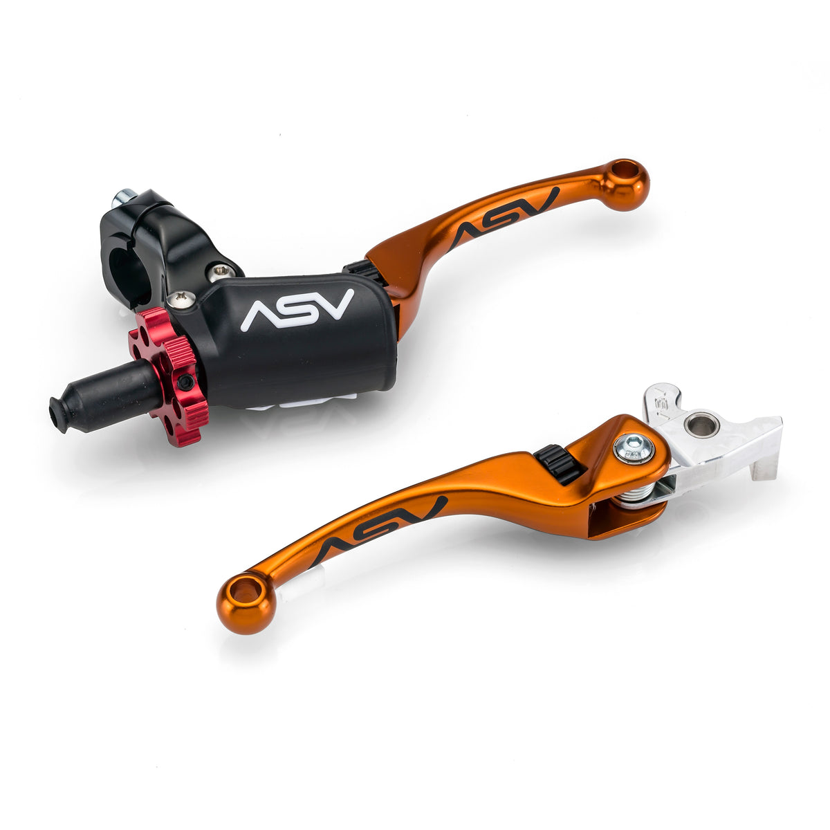 ASV F4 PRO ATV Clutch and Brake Lever Pair Pack w/ Perch # BCF4A506PX