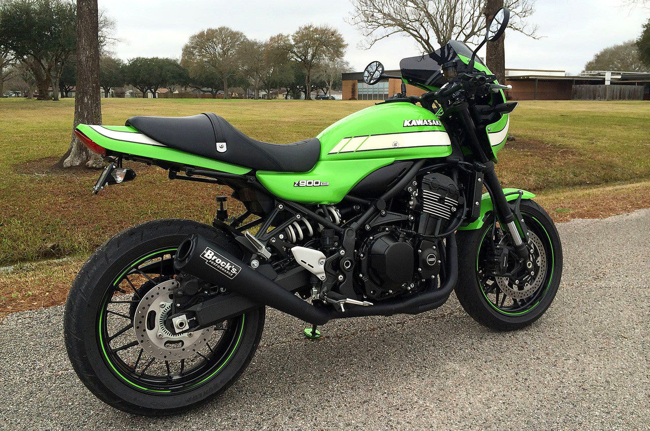 Brock's Performance StreetMeg Full System Black 20" Muffler Kawasaki Z900RS / Cafe (18-25)