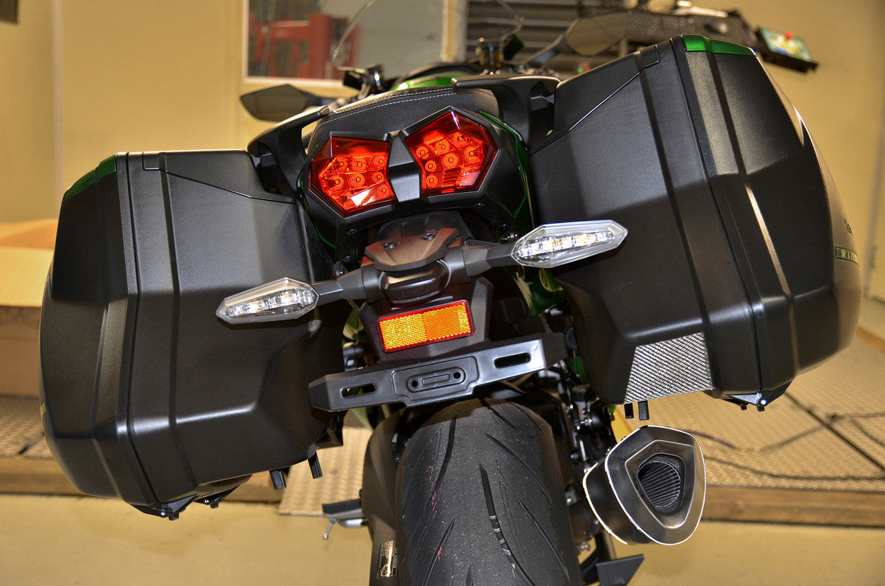 Brock's Performance Saddle Bag Heat Shield Kit Ninja H2 SX / SE / SE+ (18-26)