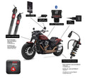Brock's Performance DigiShox Electronic Suspension System H-D Fat Bob FXFB/FXFBS (18-19)