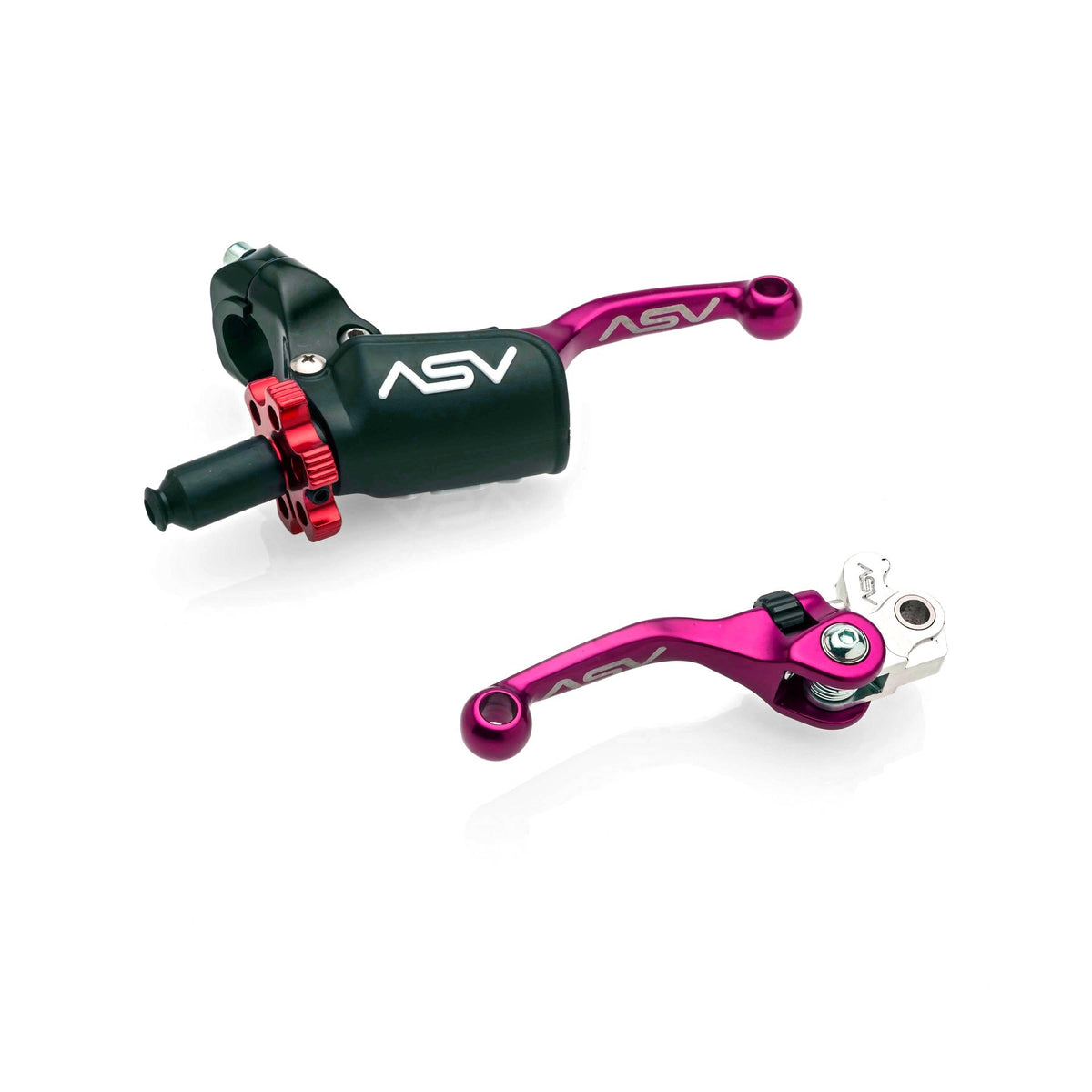 ASV F4 PRO Clutch and Brake Lever Pair Pack w/ Hot Start Perch (For Yamaha) # BCF41306YPH
