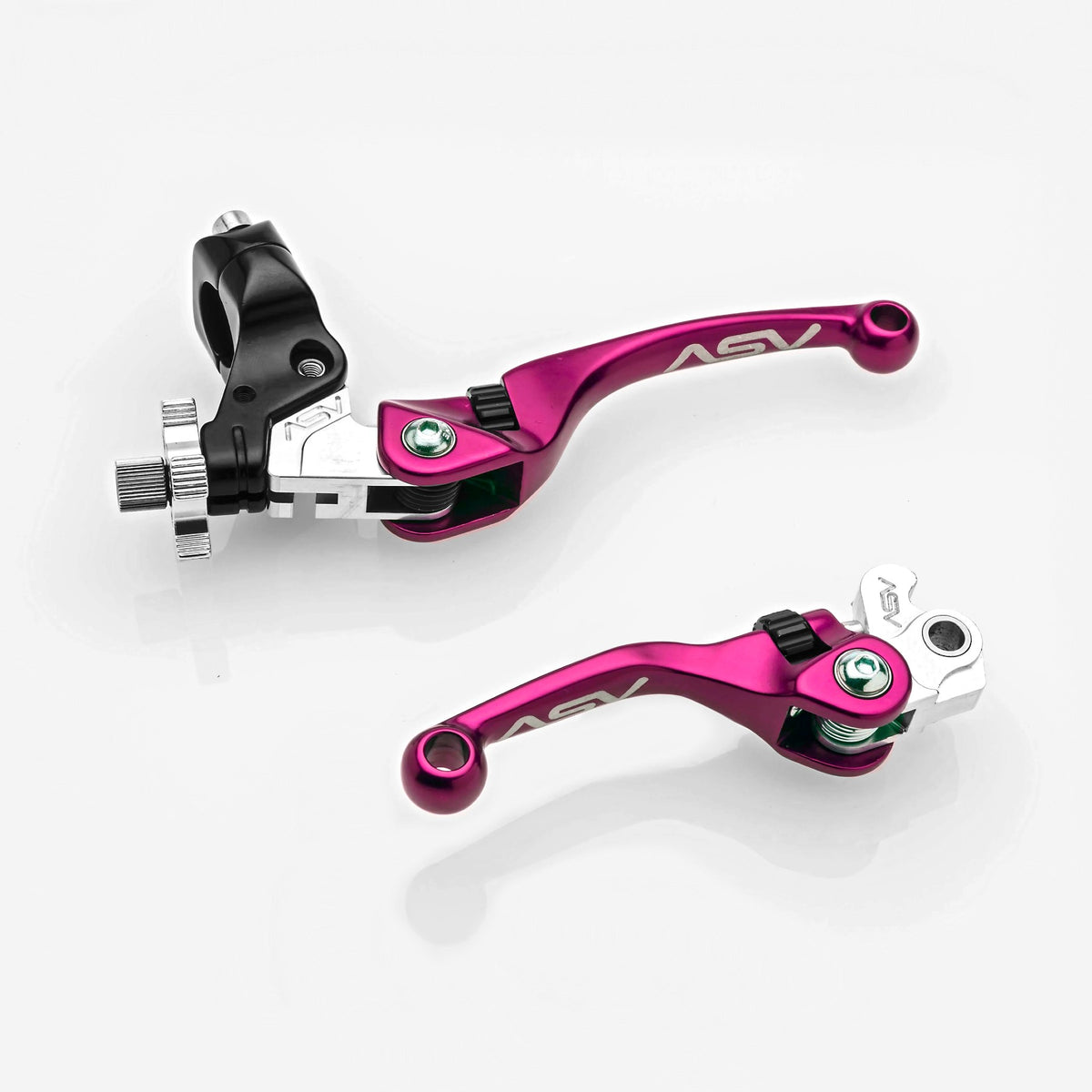 ASV F4 Series Clutch and Brake Lever Pair Pack w/ Hot Start Perch (For Yamaha) # BCF40106YSH