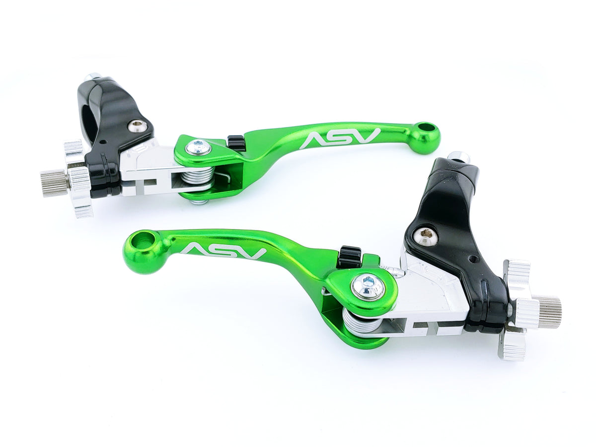 ASV F4 Series Dirt Cable Brake and Clutch Lever Pair Pack w/ Perch # BCF40506SX